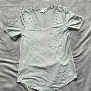 Babaton Light Gray Short Sleeve Tee